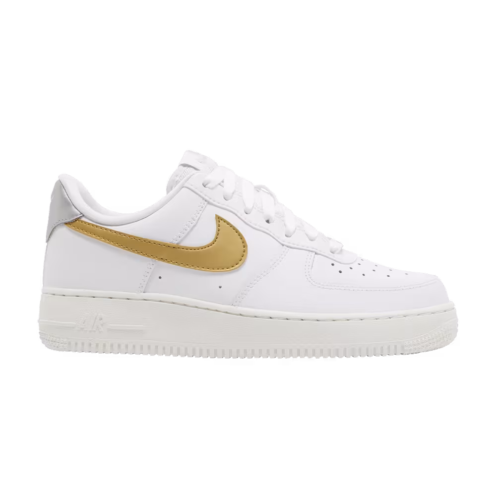 Nike Women's Air Force 1 White Metallic Gold
