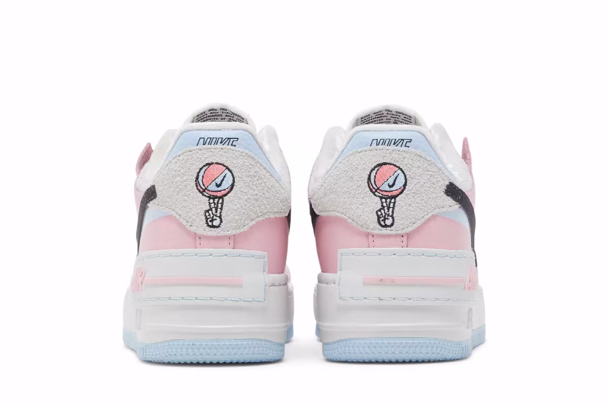 Nike Women's Air Force 1 Shadow Hoops Pack - Medium Soft Pink, view 7