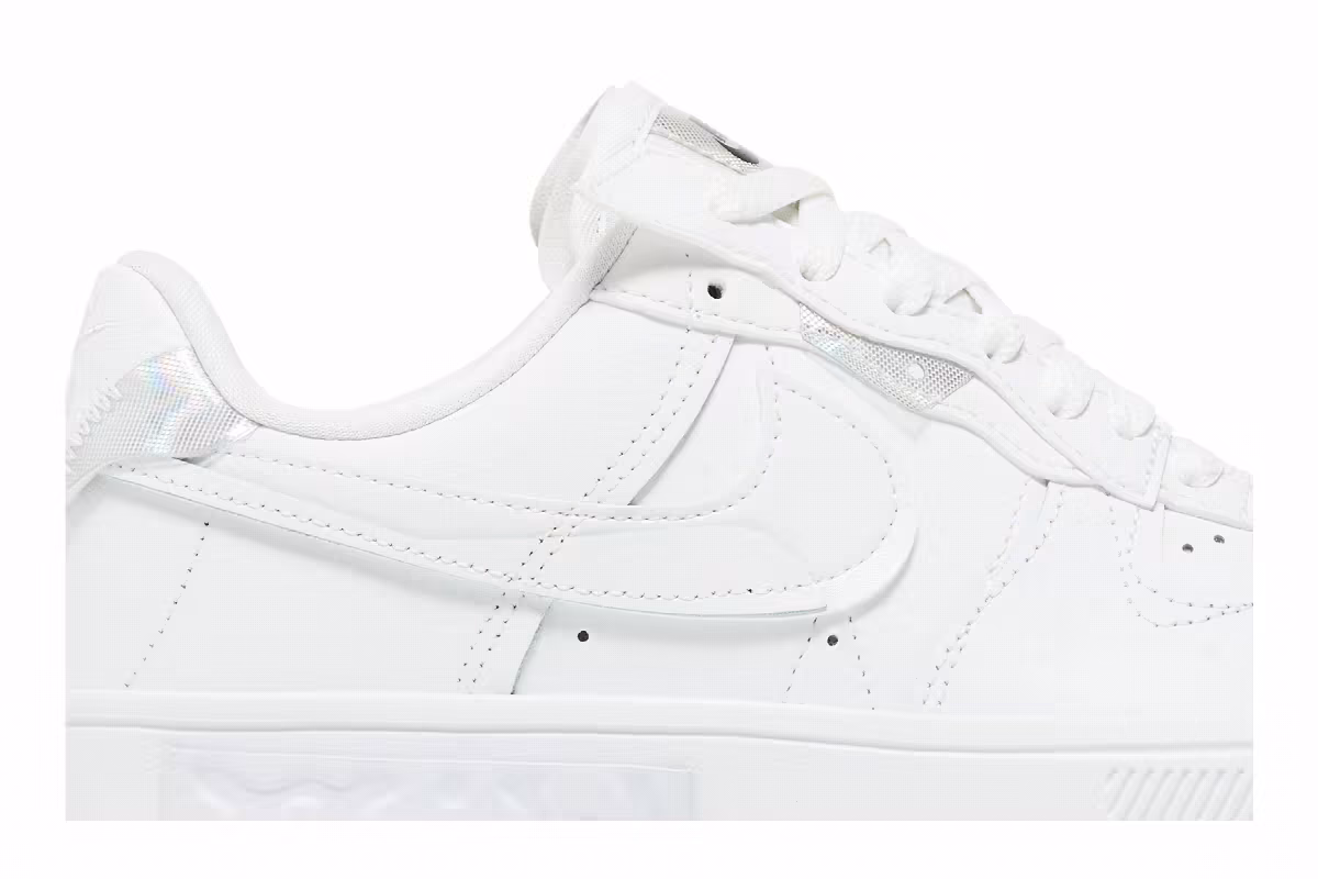 Nike Women's Air Force 1 Fontanka Triple White, view 3