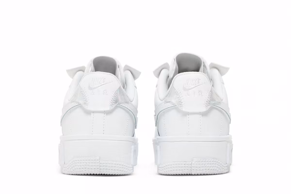 Nike Women's Air Force 1 Fontanka Triple White, view 7
