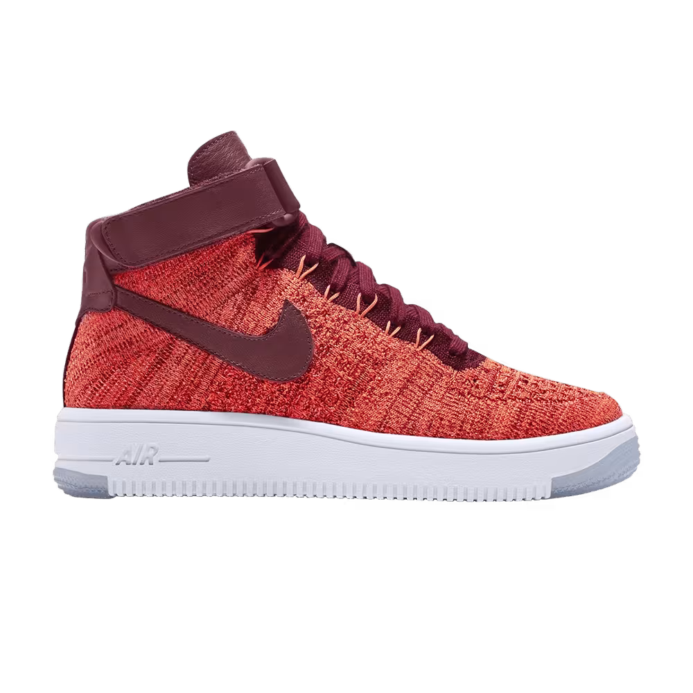 Nike Women's Air Force 1 Flyknit Total Crimson