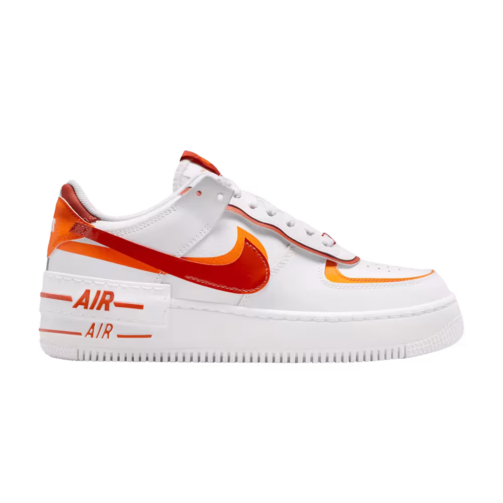Nike Women's Air Force 1 White Red Orange