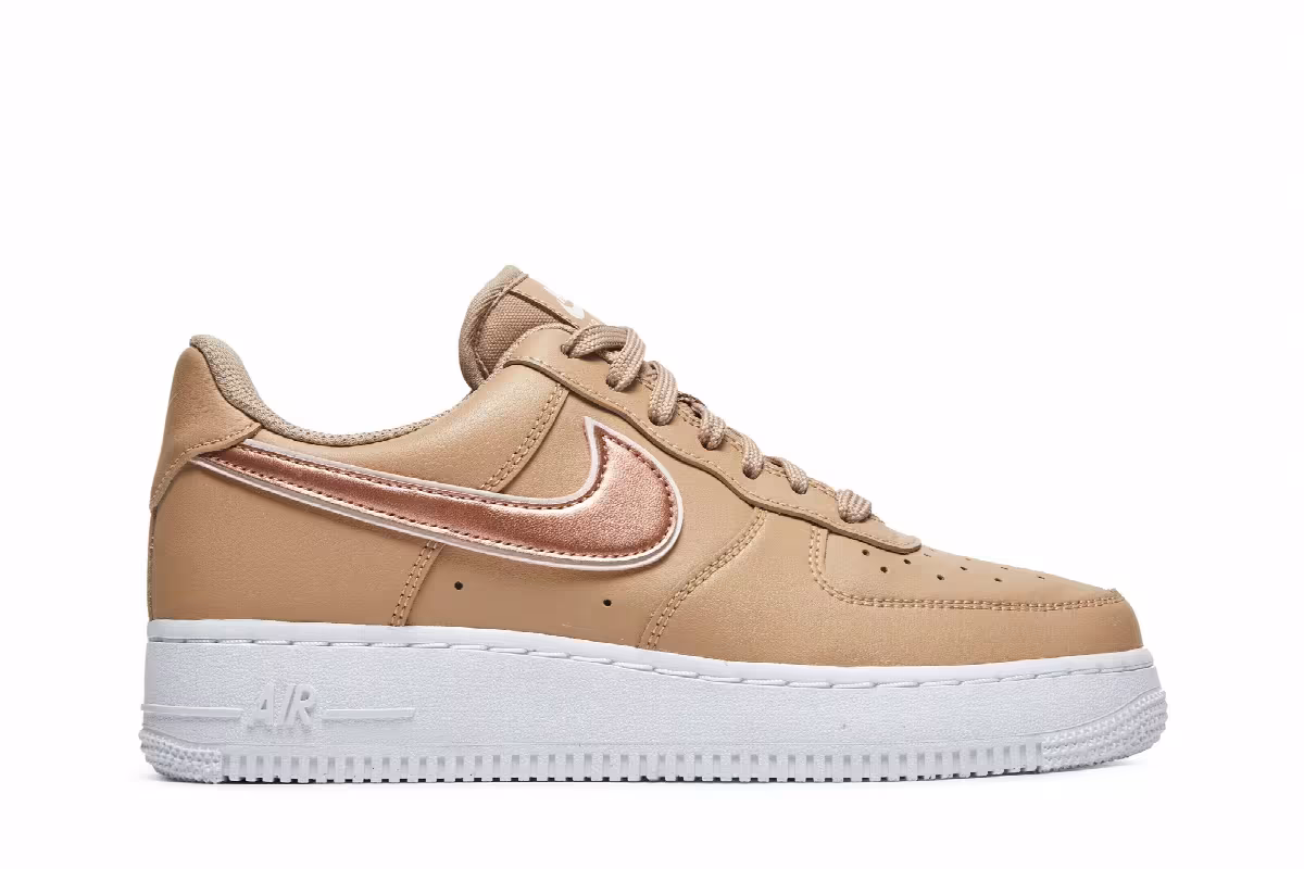 Nike Women's Air Force 1 Hemp Metallic Rose Gold, view 2
