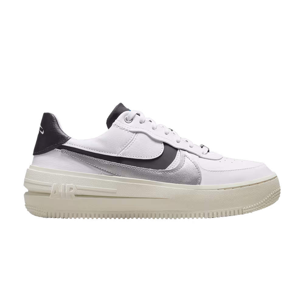 Nike Women's Air Force 1 PLT.AF.ORM LV8 White Metallic Silver