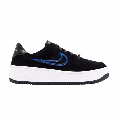 Nike Wmns Air Force 1 Sage Low LX 'Black Deep Royal Blue'