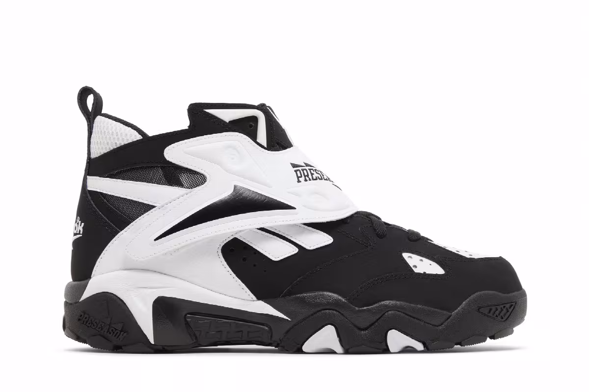 Reebok Preseason 94 Mid Black White, view 2