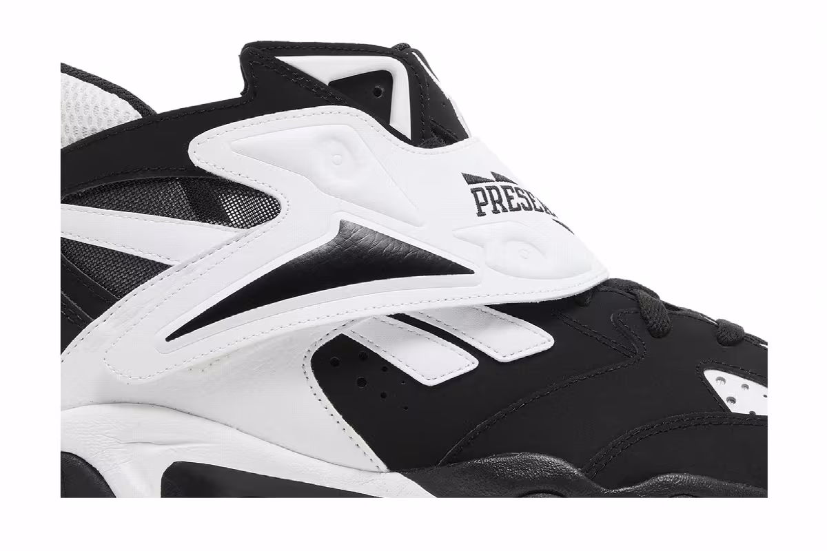 Reebok Preseason 94 Mid Black White, view 3