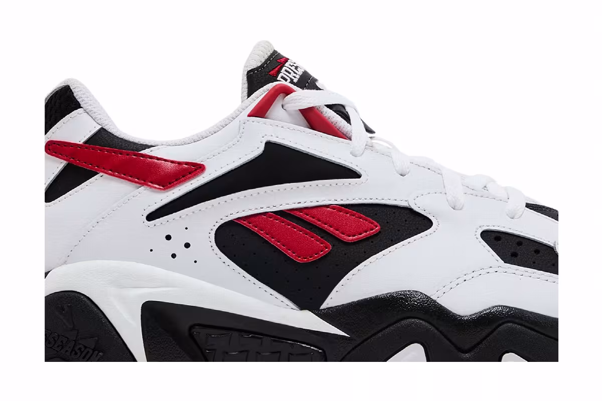 Reebok Preseason 94 Low White Flash Red, view 3