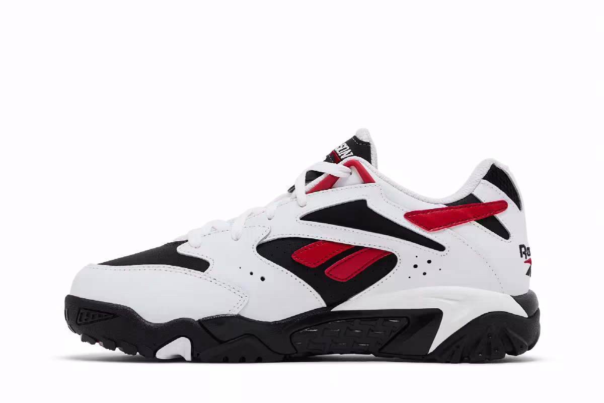 Reebok Preseason 94 Low White Flash Red, view 4