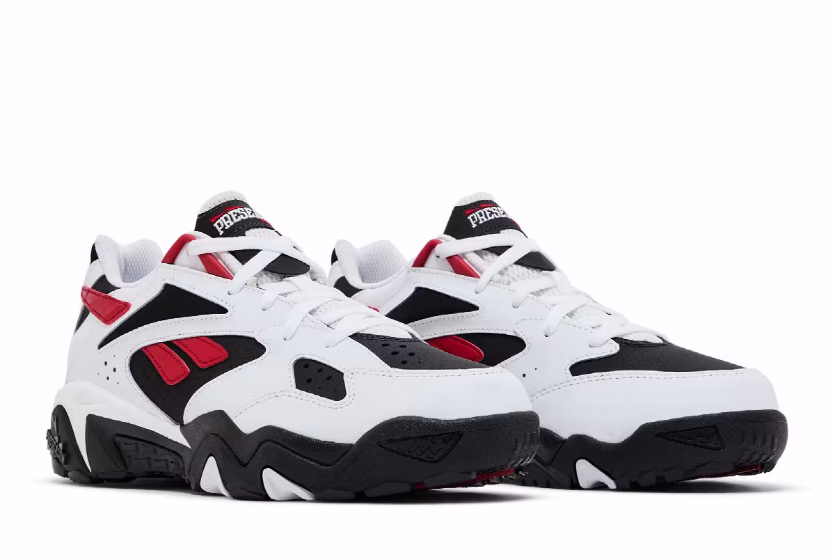 Reebok Preseason 94 Low White Flash Red, view 9