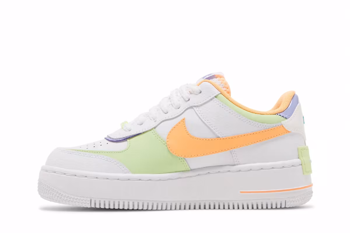 Nike Women's Air Force 1 Shadow White Multi-Color, view 4