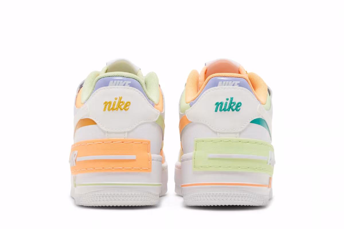 Nike Women's Air Force 1 Shadow White Multi-Color, view 7