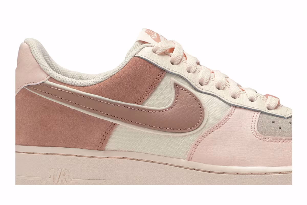 Nike Women's Air Force 1 Washed Coral, view 3