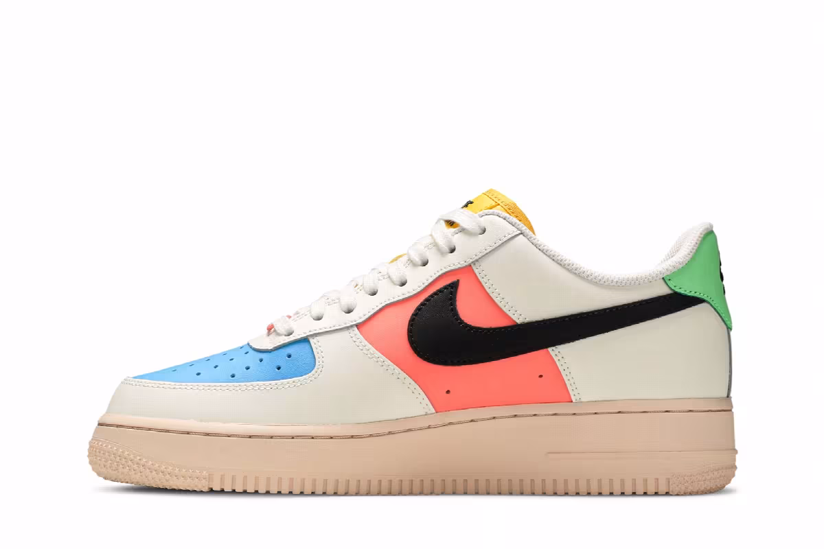 Nike Women's Air Force 1 Sail Multi, view 4