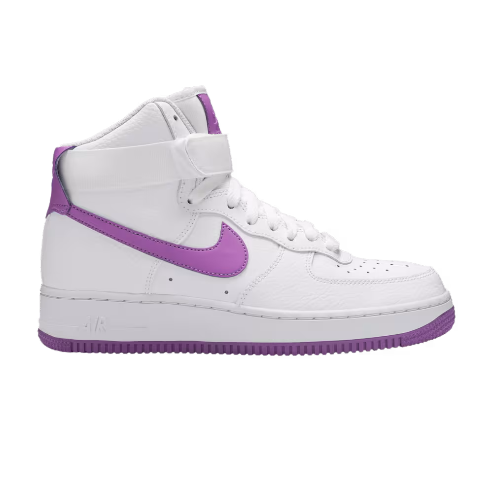 Nike Women's Air Force 1 High White Dark Orchid