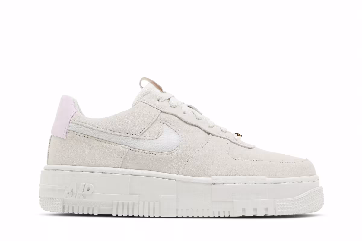 Nike Women's Air Force 1 Pixel Light Bone Regal Pink, view 2