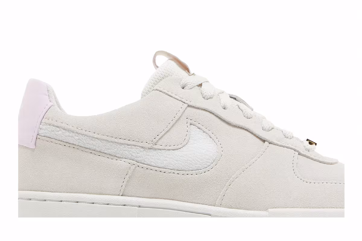 Nike Women's Air Force 1 Pixel Light Bone Regal Pink, view 3