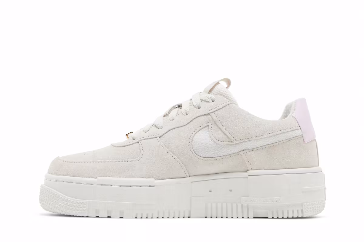 Nike Women's Air Force 1 Pixel Light Bone Regal Pink, view 4