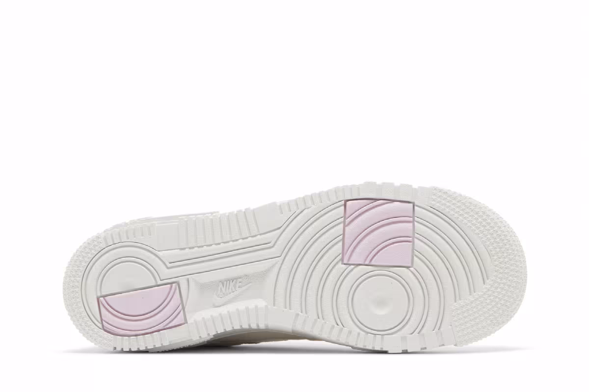 Nike Women's Air Force 1 Pixel Light Bone Regal Pink, view 5