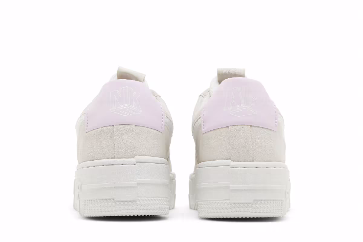 Nike Women's Air Force 1 Pixel Light Bone Regal Pink, view 7