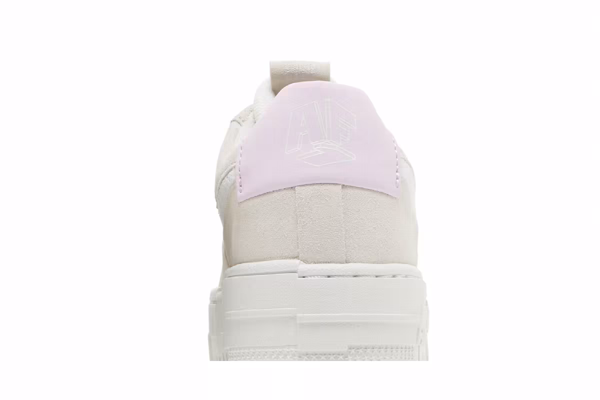 Nike Women's Air Force 1 Pixel Light Bone Regal Pink, view 8