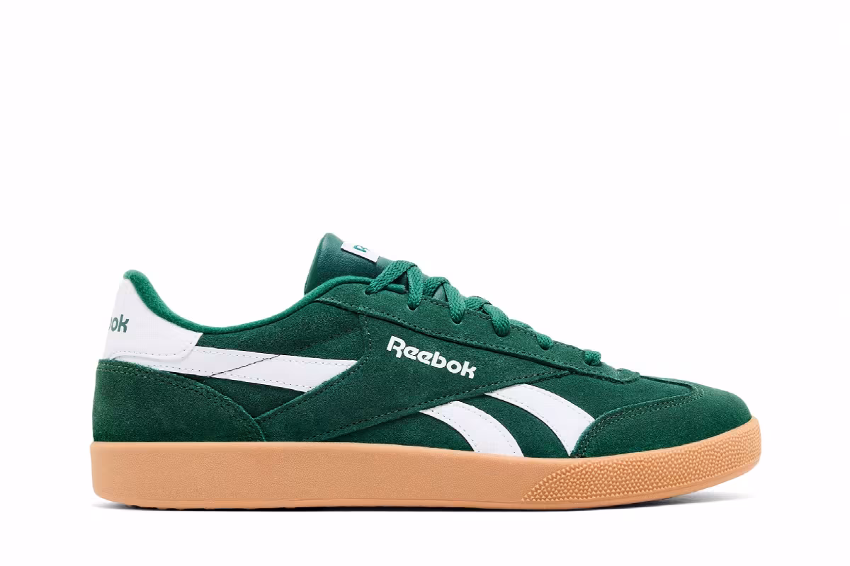 Reebok Smash Edge Dark Green White Gum, view 2