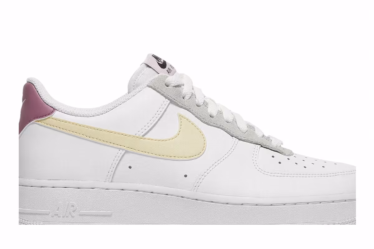 Nike Women's Air Force 1 White Lemon Drop, view 3