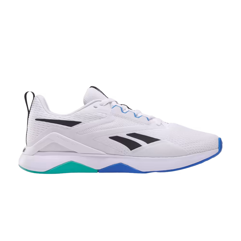 Reebok Nanoflex TR 2.0 White Black Unleashed Green