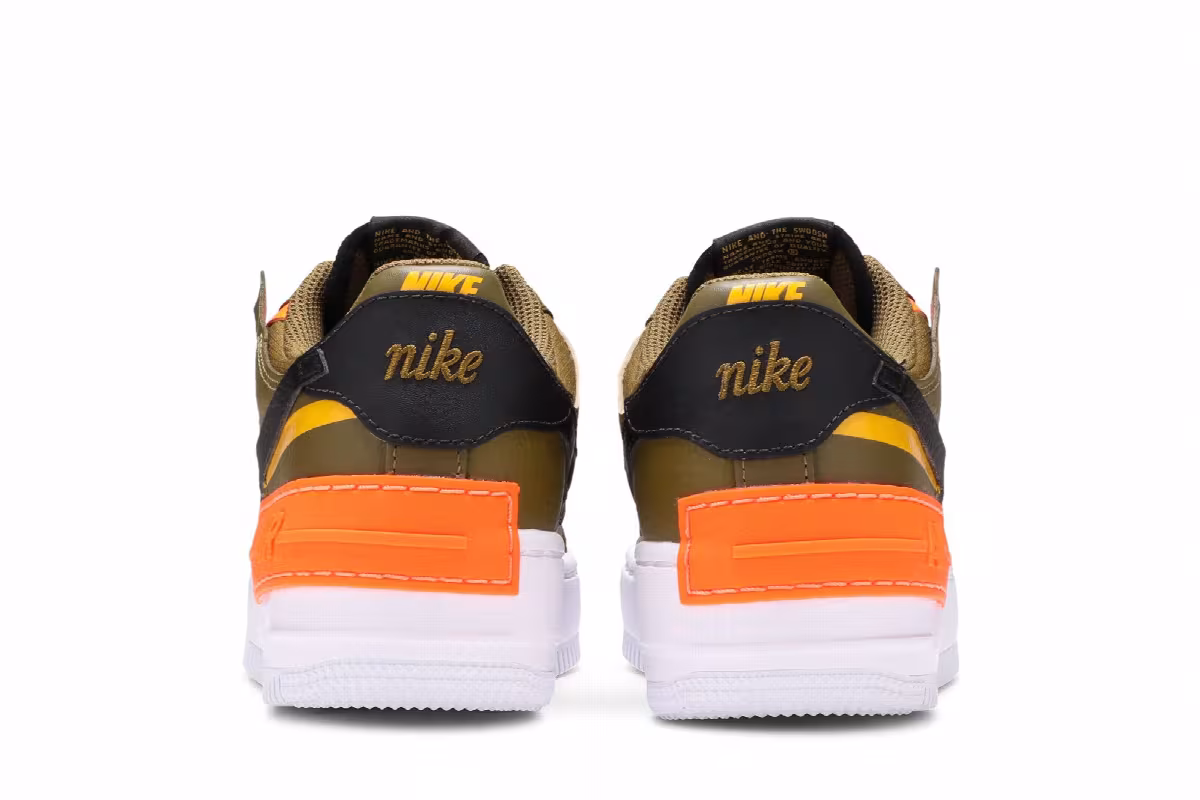 Nike Women's Air Force 1 Shadow Olive Flak, view 7