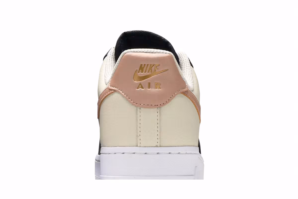 Nike Women's Air Force 1 Black Metallic Red Bronze, view 8