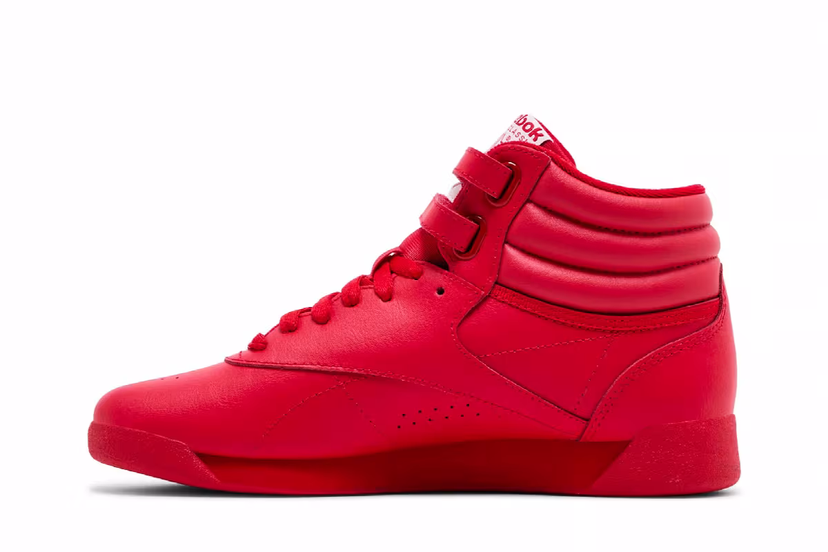 Reebok Women's Freestyle High Vector Red, view 4