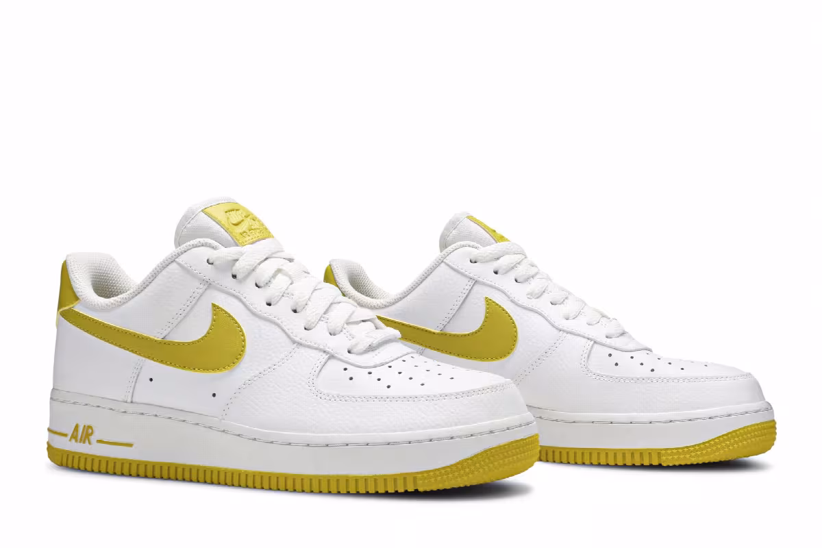 Nike Women's Air Force 1 Low Bright Citron, view 9