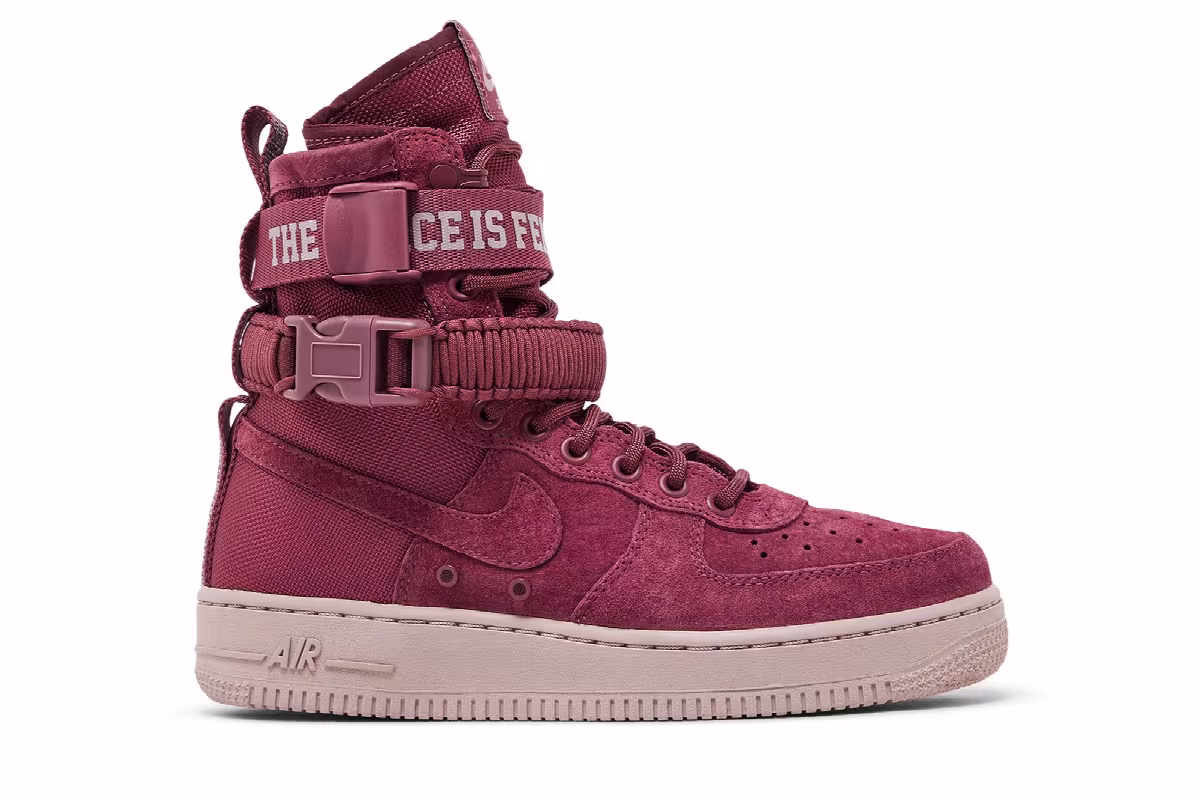Nike Women's SF Air Force 1 Vintage Wine, view 2