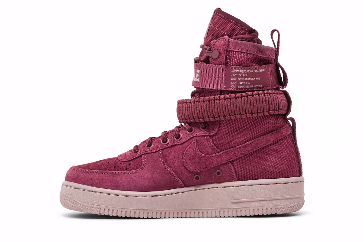 Nike Women's SF Air Force 1 Vintage Wine, view 4