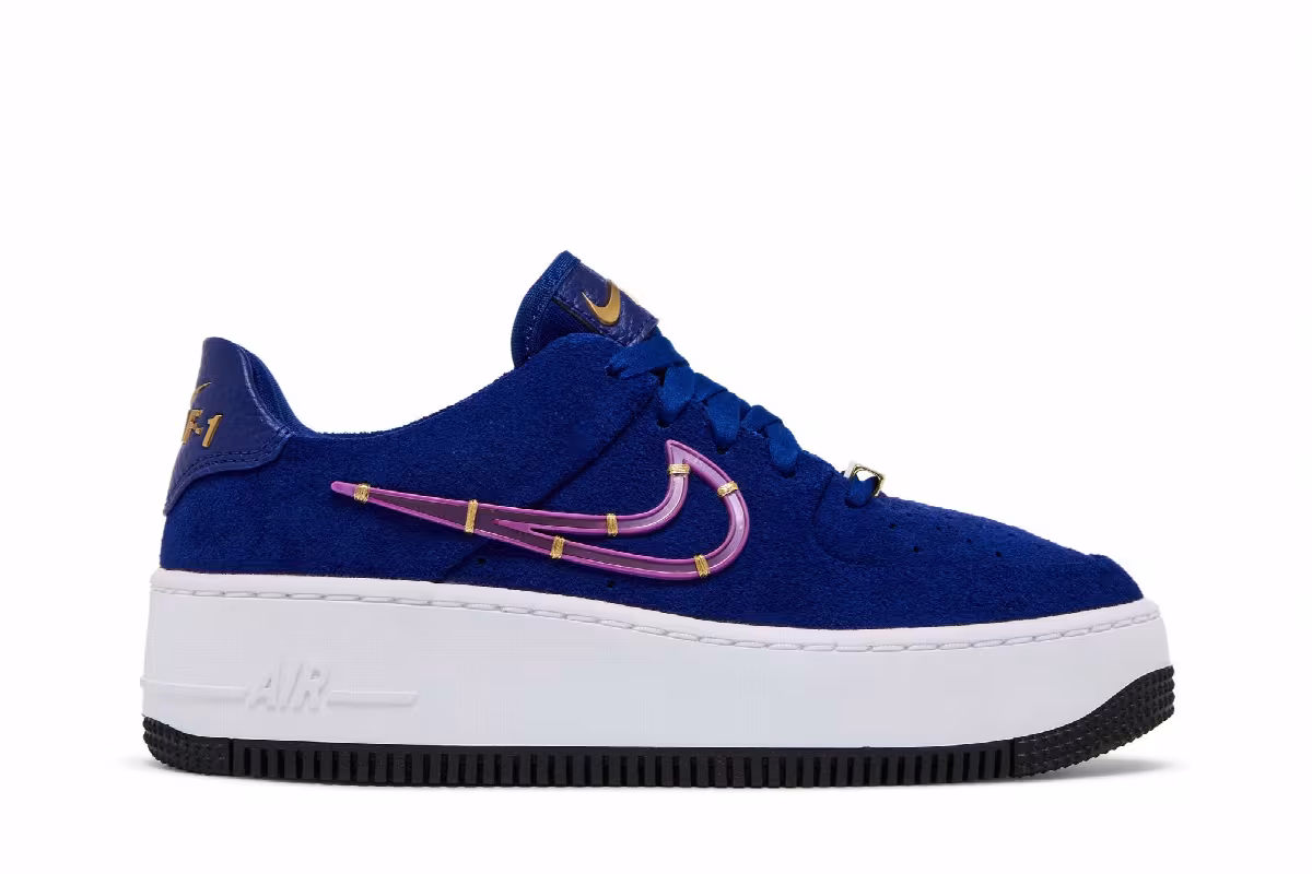 Nike Women's Air Force 1 Sage Low LX Deep Royal Blue, view 2