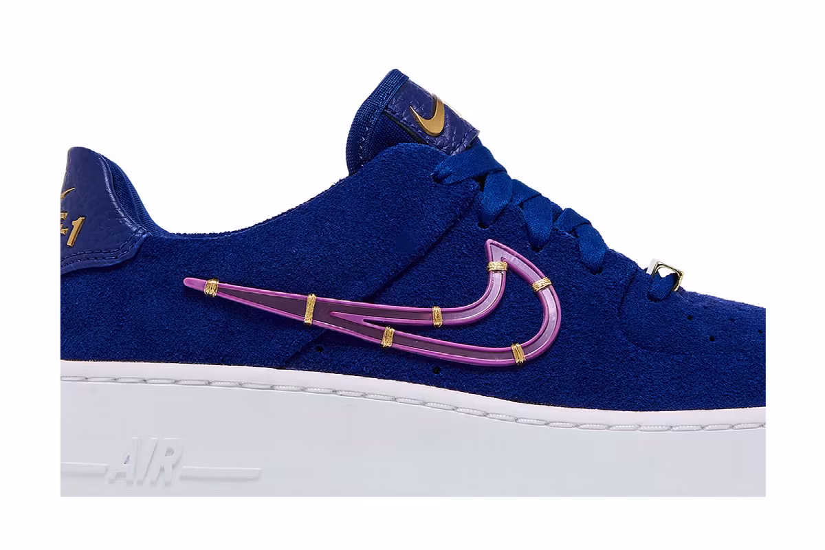 Nike Women's Air Force 1 Sage Low LX Deep Royal Blue, view 3
