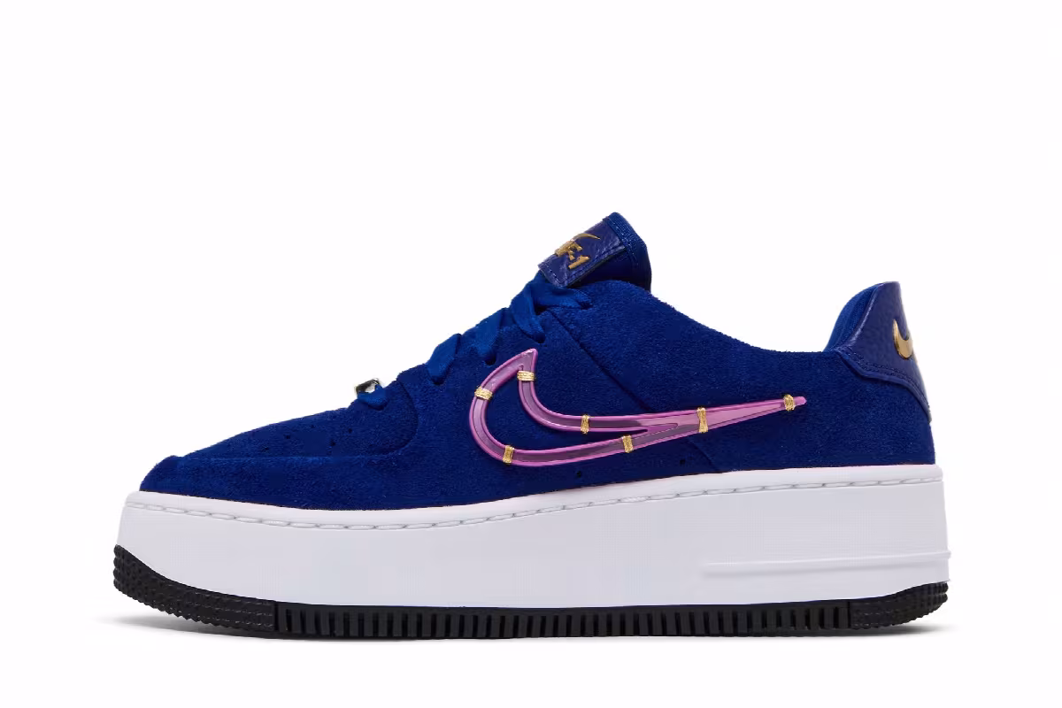 Nike Women's Air Force 1 Sage Low LX Deep Royal Blue, view 4