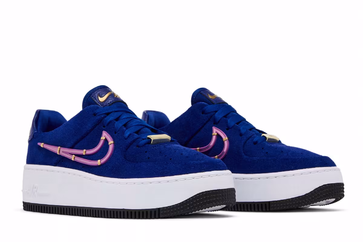 Nike Women's Air Force 1 Sage Low LX Deep Royal Blue, view 9