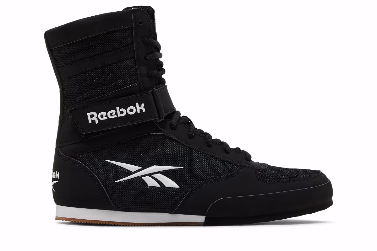 Reebok Boxing High Black White, view 2