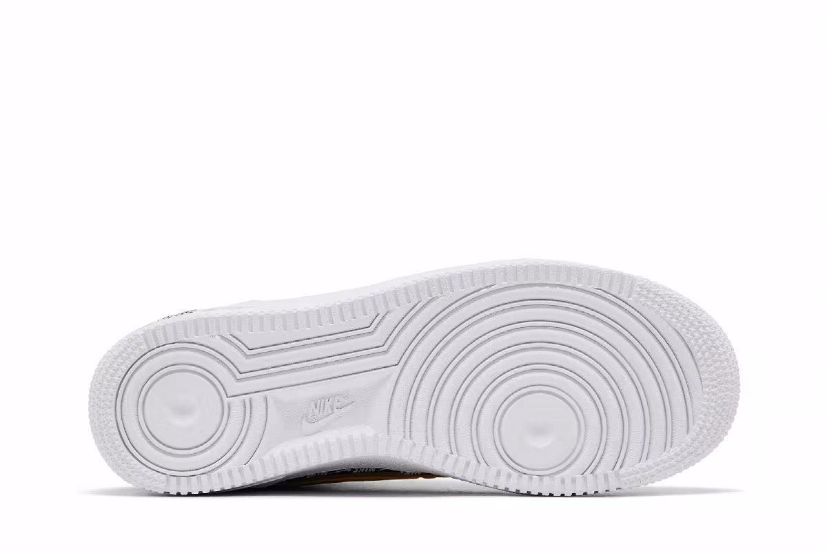 Nike Women's Air Force 1 Low SE Premium Overbranding Bright Citron, view 5