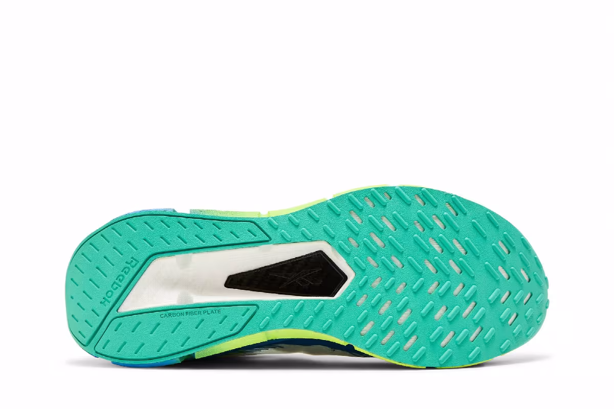 Reebok FloatZig X1 White Digital Lime Blue, view 5