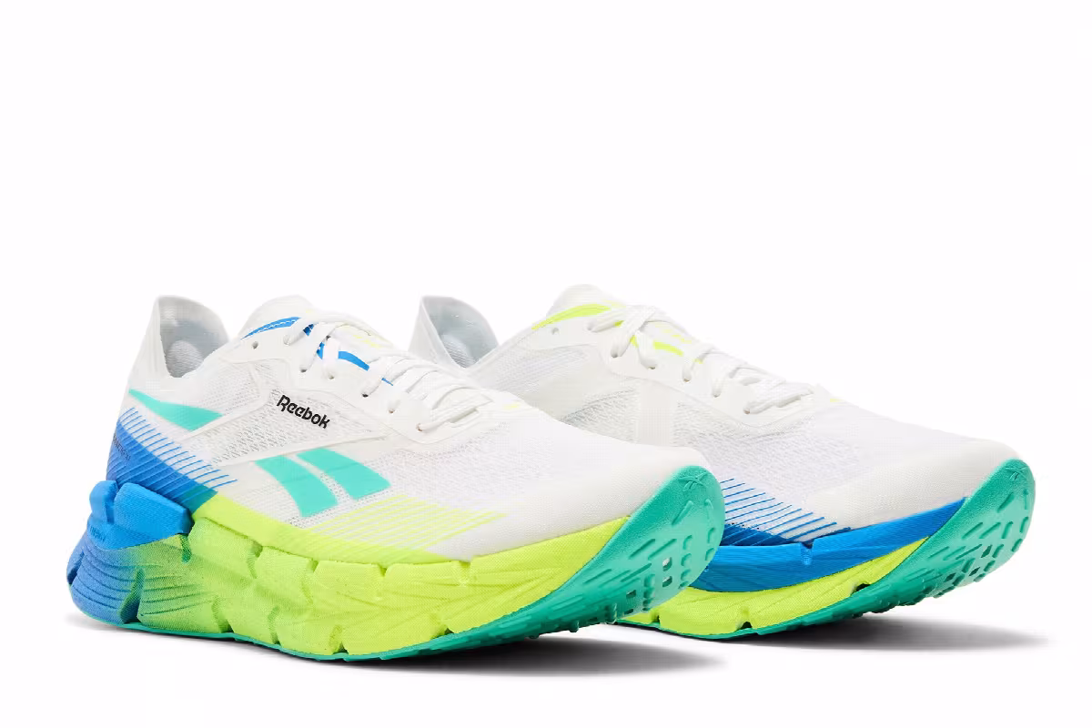 Reebok FloatZig X1 White Digital Lime Blue, view 9