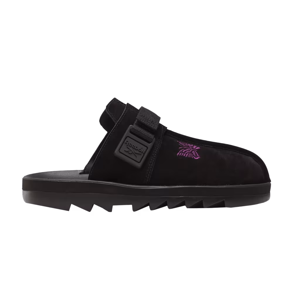Needles x Reebok Beatnik Slides Black
