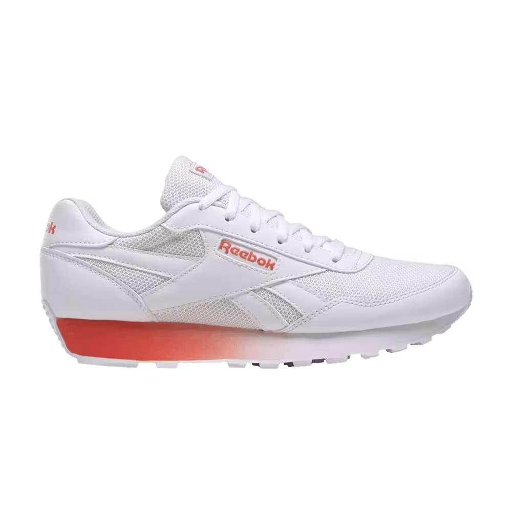 Reebok Women's Rewind Run White Semi Orange Flare