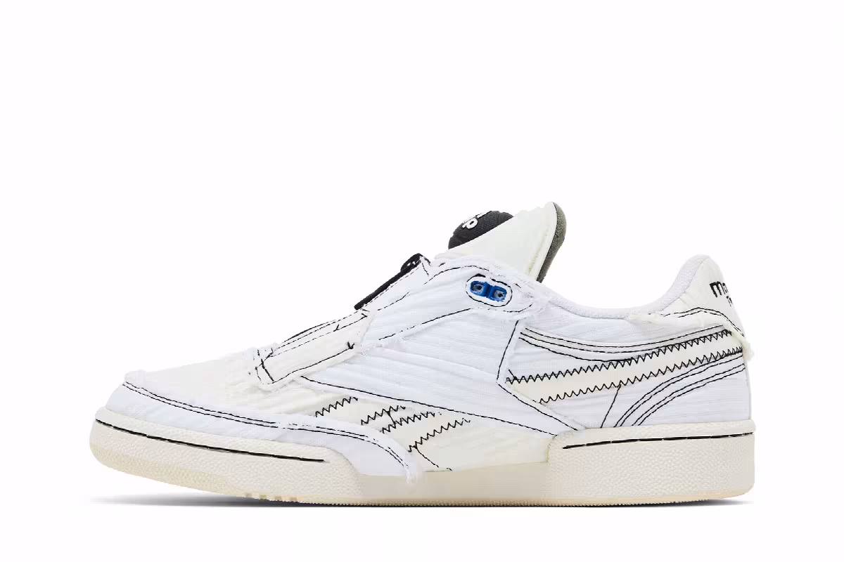 Market x Reebok Club C 85 Pump Chalk Black, view 4