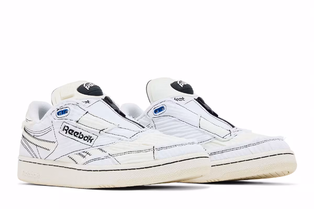 Market x Reebok Club C 85 Pump Chalk Black, view 9
