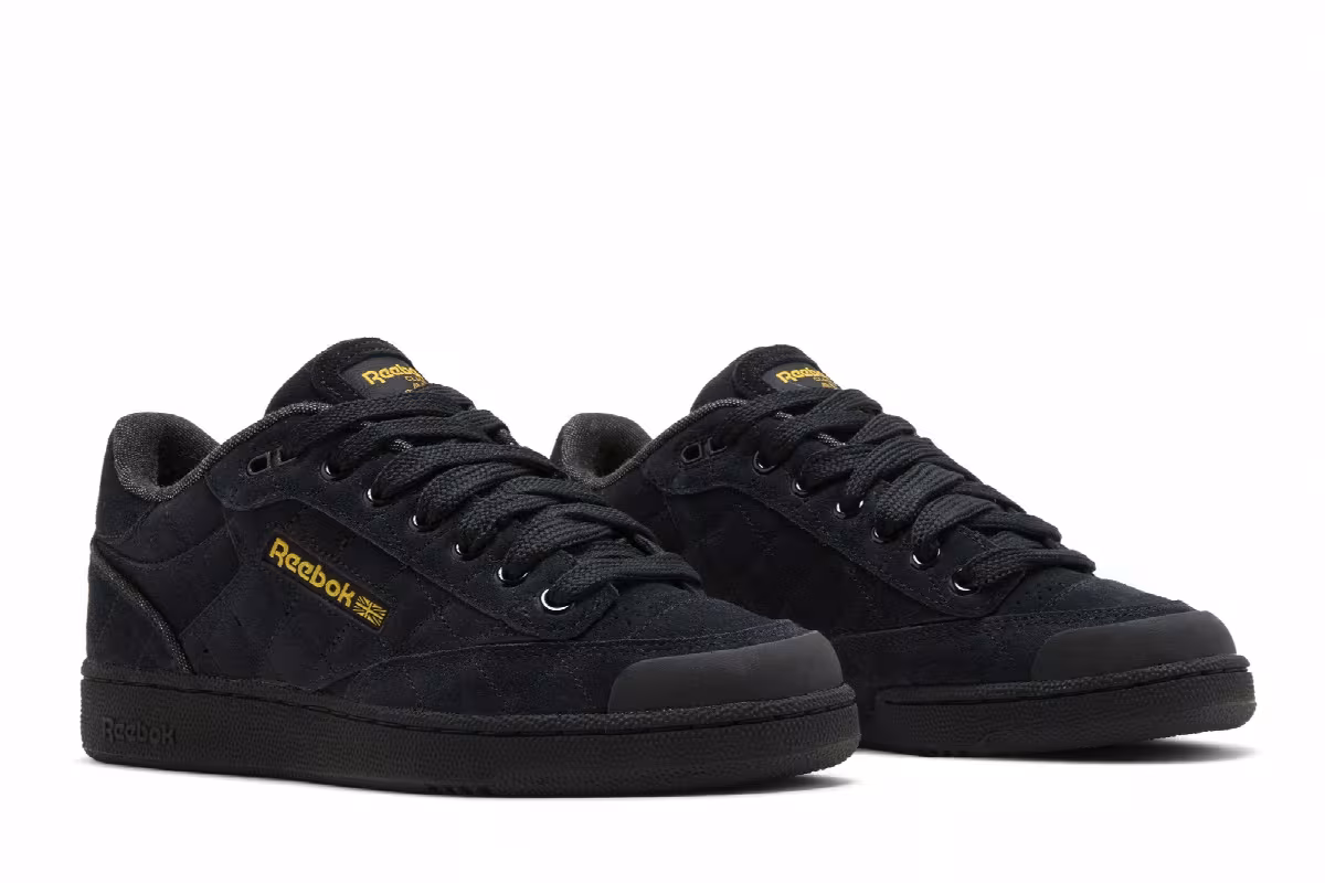 Reebok Club C Bulc Black Team Yellow, view 9