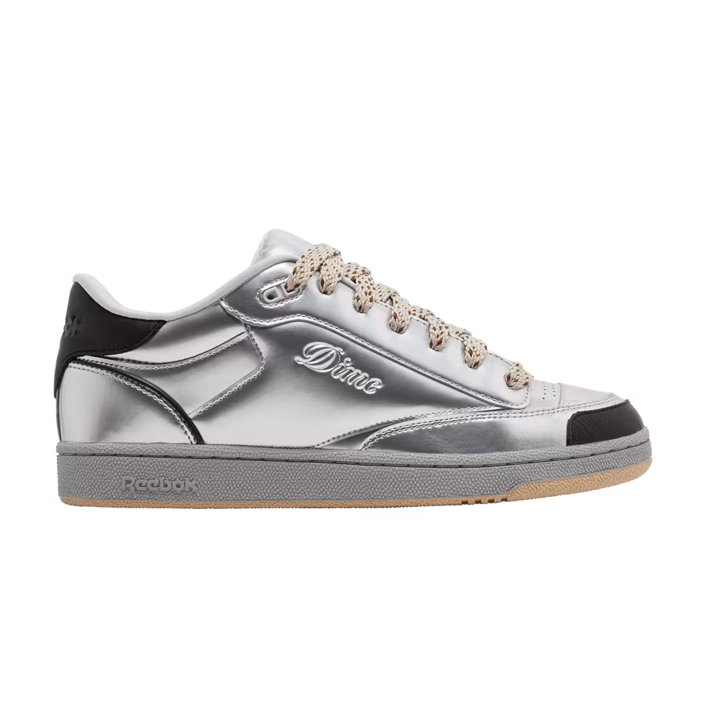DIME x Reebok Club C Bulc Metallic Silver