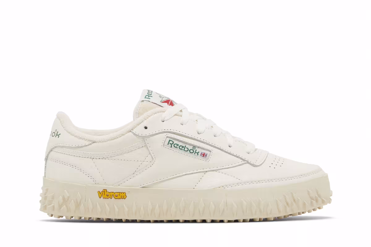 Reebok Club C Vibram Chalk Glen Green, view 2