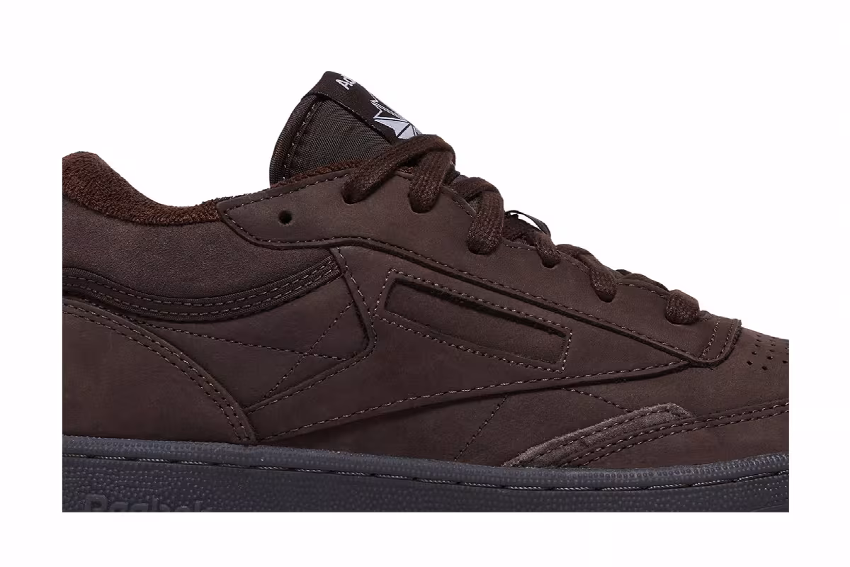 Adsum x Reebok Club C Mid 2 Dark Brown, view 3